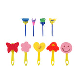 Maxbell 32x Kids Painting Brushes Set Washable Sponge Paint Brush Set Children Gifts Blue