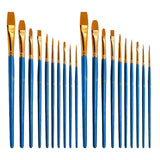 Maxbell 25Pcs Paint Brushes Palette Set Acrylic Watercolor Oil Painting Tool Writing