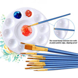Maxbell 25Pcs Paint Brushes Palette Set Acrylic Watercolor Oil Painting Tool Writing
