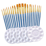 Maxbell 25Pcs Paint Brushes Palette Set Acrylic Watercolor Oil Painting Tool Writing