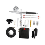 Maxbell Mini Airbrush Set Accessories Spray Pump for Nail Art Model Painting Leather