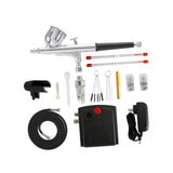 Maxbell Mini Airbrush Set Accessories Spray Pump for Nail Art Model Painting Leather