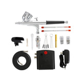 Maxbell Mini Airbrush Set Accessories Spray Pump for Nail Art Model Painting Leather