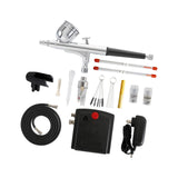 Maxbell Mini Airbrush Set Accessories Spray Pump for Nail Art Model Painting Leather
