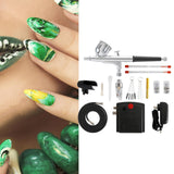 Maxbell Mini Airbrush Set Accessories Spray Pump for Nail Art Model Painting Leather