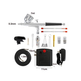 Maxbell Mini Airbrush Set Air Pump for Furniture Repair Model Coloring Leather