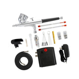 Maxbell Mini Airbrush Set Air Pump for Furniture Repair Model Coloring Leather