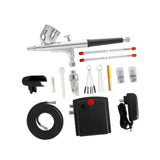 Maxbell Mini Airbrush Set Air Pump for Furniture Repair Model Coloring Leather