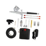 Maxbell Mini Airbrush Set Air Pump for Furniture Repair Model Coloring Leather