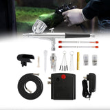 Maxbell Mini Airbrush Set Air Pump for Furniture Repair Model Coloring Leather