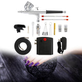 Maxbell Mini Airbrush Set Air Pump for Furniture Repair Model Coloring Leather