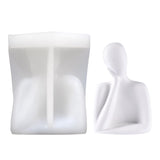 Maxbell Silicone Mould DIY Epoxy Thinker Statue for Artworks Desktop Valentine's Day father