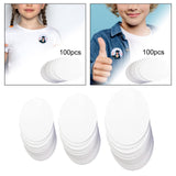 Maxbell 100 Pieces Button Badge Blank Paper Round Blank Card for Button Badge Making 37mm