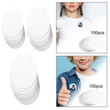 Maxbell 100 Pieces Button Badge Blank Paper Round Blank Card for Button Badge Making 37mm