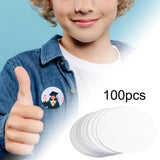 Maxbell 100 Pieces Button Badge Blank Paper Round Blank Card for Button Badge Making 37mm