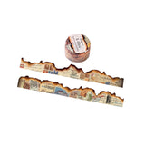 Maxbell Old Burned Washi Tape DIY Scrapbook Stationery Decors Masking Tape Aesthetic Style C