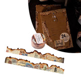 Maxbell Old Burned Washi Tape DIY Scrapbook Stationery Decors Masking Tape Aesthetic Style C