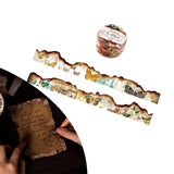 Maxbell Old Burned Washi Tape DIY Scrapbook Stationery Decors Masking Tape Aesthetic Style E
