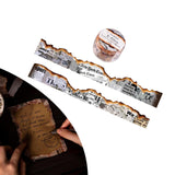 Maxbell Old Burned Washi Tape DIY Scrapbook Stationery Decors Masking Tape Aesthetic Style G