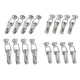 Maxbell 4 Pieces Spring Toggle Latch Mini Stainless Steel for Furniture Indoor Boxes S