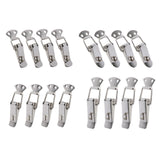 Maxbell 4 Pieces Spring Toggle Latch Mini Stainless Steel for Furniture Indoor Boxes S