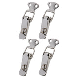 Maxbell 4 Pieces Spring Toggle Latch Mini Stainless Steel for Furniture Indoor Boxes S