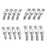 Maxbell 4 Pieces Spring Toggle Latch Mini Stainless Steel for Furniture Indoor Boxes S