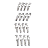 Maxbell 4 Pieces Spring Toggle Latch Mini Stainless Steel for Furniture Indoor Boxes S