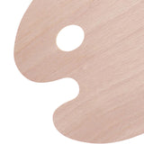 Maxbell Wood Painting Palette Board Beginners DIY Watercolor Paint Color Mixing Tray Oval 24x30cm