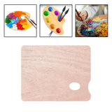 Maxbell Wood Painting Palette Board Beginners DIY Watercolor Paint Color Mixing Tray Square 30x40cm