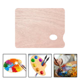Maxbell Wood Painting Palette Board Beginners DIY Watercolor Paint Color Mixing Tray Square 30x40cm