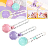 Maxbell Cutter Craft Circle Cutter Circular Paper Cutter Paper Trimmer Scrapbooking Pink