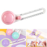 Maxbell Cutter Craft Circle Cutter Circular Paper Cutter Paper Trimmer Scrapbooking Pink