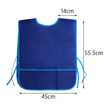 Maxbell Toddlers Weaning Feeding Apron Comfortable Art Apron for Baby Boys Girls Kids Blue