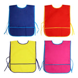 Maxbell Toddlers Weaning Feeding Apron Comfortable Art Apron for Baby Boys Girls Kids Blue
