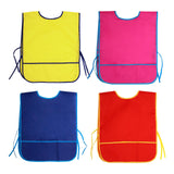 Maxbell Toddlers Weaning Feeding Apron Comfortable Art Apron for Baby Boys Girls Kids Blue