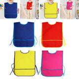 Maxbell Toddlers Weaning Feeding Apron Comfortable Art Apron for Baby Boys Girls Kids Blue