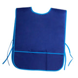 Maxbell Toddlers Weaning Feeding Apron Comfortable Art Apron for Baby Boys Girls Kids Blue