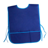 Maxbell Toddlers Weaning Feeding Apron Comfortable Art Apron for Baby Boys Girls Kids Blue
