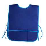 Maxbell Toddlers Weaning Feeding Apron Comfortable Art Apron for Baby Boys Girls Kids Blue