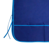 Maxbell Toddlers Weaning Feeding Apron Comfortable Art Apron for Baby Boys Girls Kids Blue