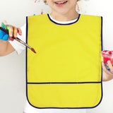 Maxbell Toddlers Weaning Feeding Apron Comfortable Art Apron for Baby Boys Girls Kids Yellow
