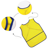 Maxbell Toddlers Weaning Feeding Apron Comfortable Art Apron for Baby Boys Girls Kids Yellow