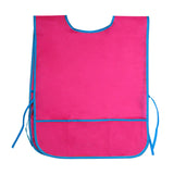 Maxbell Toddlers Weaning Feeding Apron Comfortable Art Apron for Baby Boys Girls Kids Dark Red