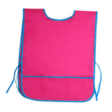 Maxbell Toddlers Weaning Feeding Apron Comfortable Art Apron for Baby Boys Girls Kids Dark Red
