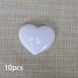 Maxbell 10x Blank Brooch Tray Badge DIY PP Button Maker for Clothes Exhibition Shoes 4.8cm Heart