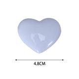 Maxbell 10x Blank Brooch Tray Badge DIY PP Button Maker for Clothes Exhibition Shoes 4.8cm Heart