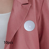 Maxbell 10x Blank Brooch Tray Badge DIY PP Button Maker for Clothes Exhibition Shoes 6cm Round