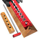 Maxbell Round Tube Drill Guide Practical Convenient Wood Post Drilling Holes