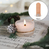 Maxbell 10Pcs Candle Cores Tools Set with Stand for Soy Wax Coconut Wax Wax